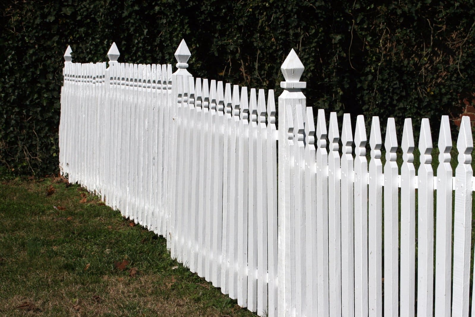 White fence